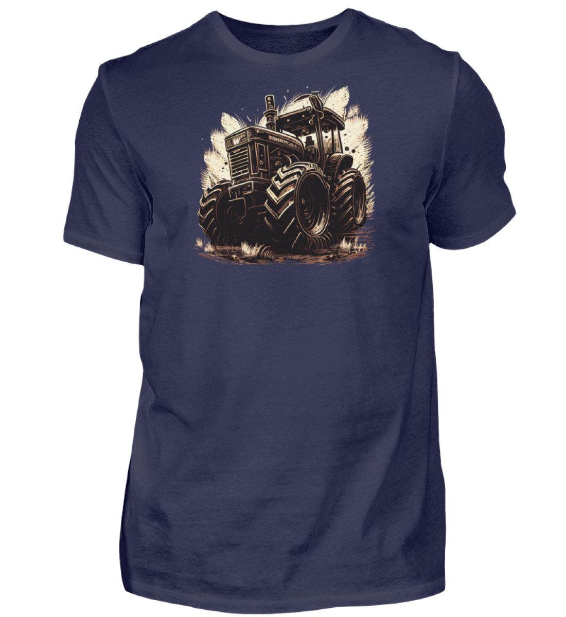 Traktor Retro · Herren T-Shirt-Herren Basic T-Shirt-Navy-S-Agrarstarz