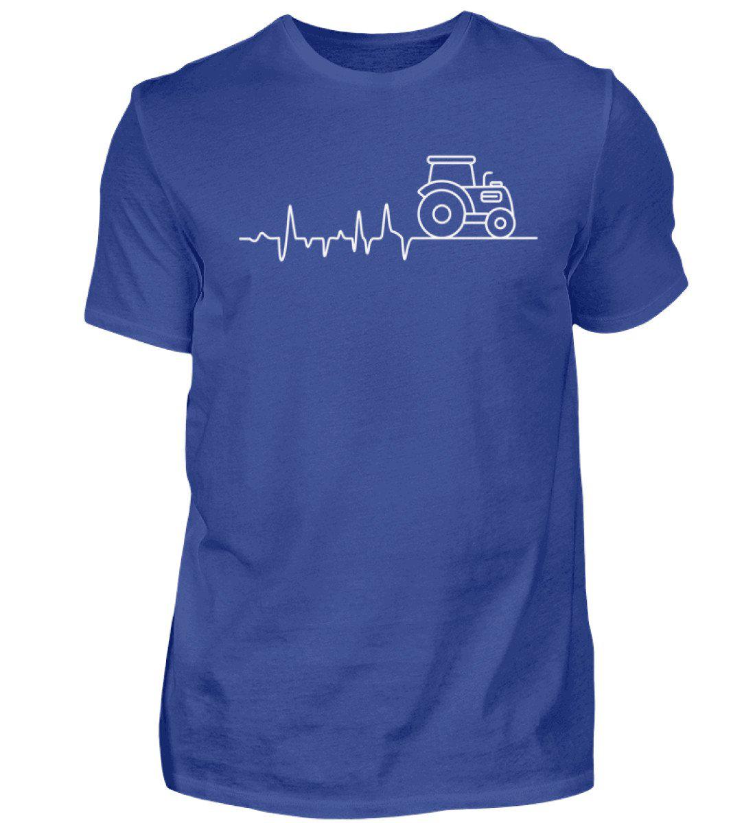 Traktor Simple Heartbeat · Herren T-Shirt-Herren Basic T-Shirt-Royal Blue-S-Agrarstarz