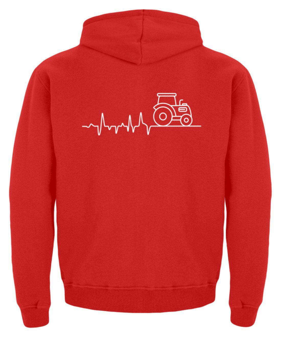 Traktor Simple Heartbeat · Kinder Kapuzenpullover Hoodie-Kinder Hoodie-Agrarstarz