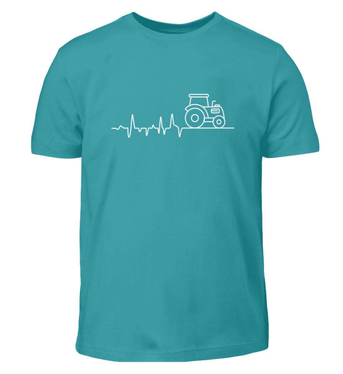 Traktor Simple Heartbeat · Kinder T-Shirt-Kinder T-Shirt-Swimming Pool-12/14 (152/164)-Agrarstarz