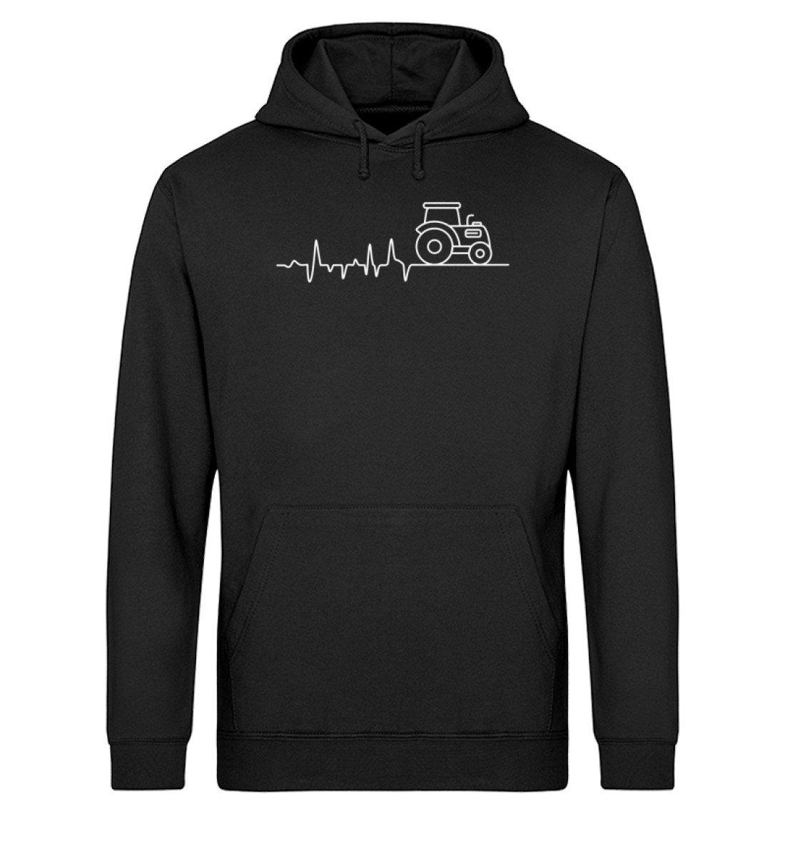 Traktor Simple Heartbeat · Unisex Organic Hoodie-Drummer Hoodie ST/ST-Black-XS-Agrarstarz