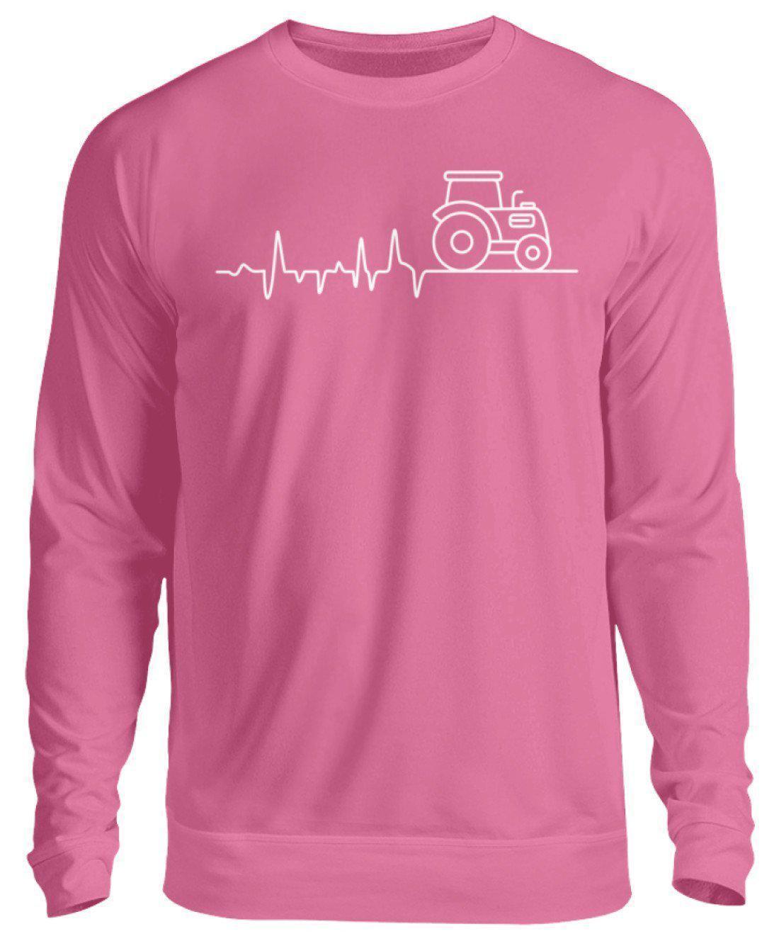 Traktor Simple Heartbeat · Unisex Sweatshirt Pullover-Unisex Sweatshirt-Candyfloss Pink-S-Agrarstarz
