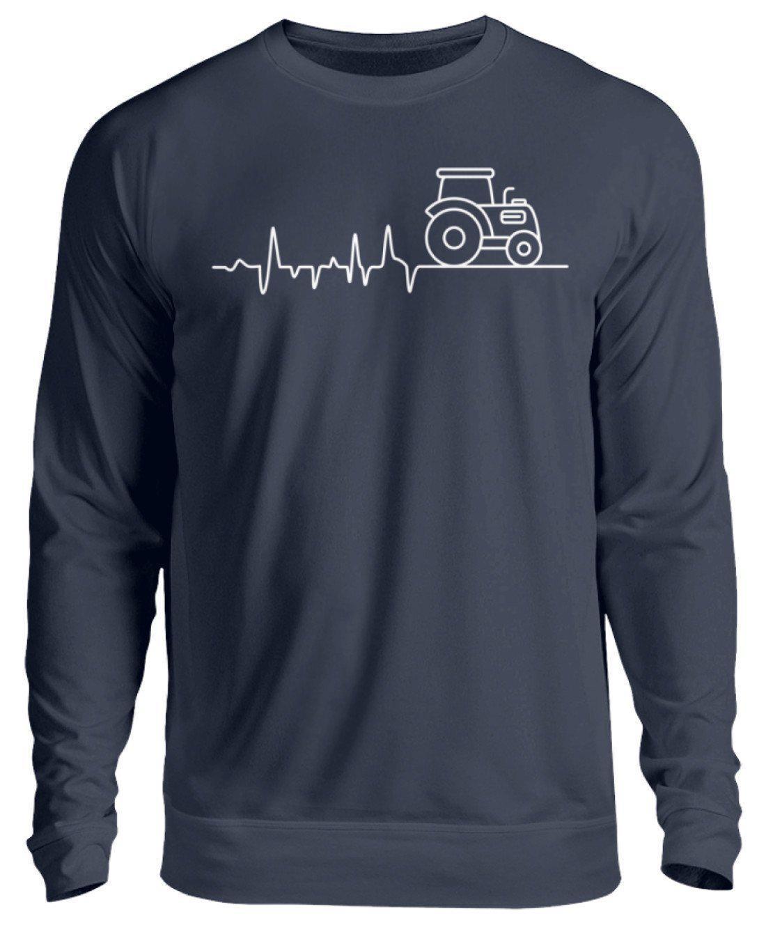 Traktor Simple Heartbeat · Unisex Sweatshirt Pullover-Unisex Sweatshirt-Oxford Navy-S-Agrarstarz