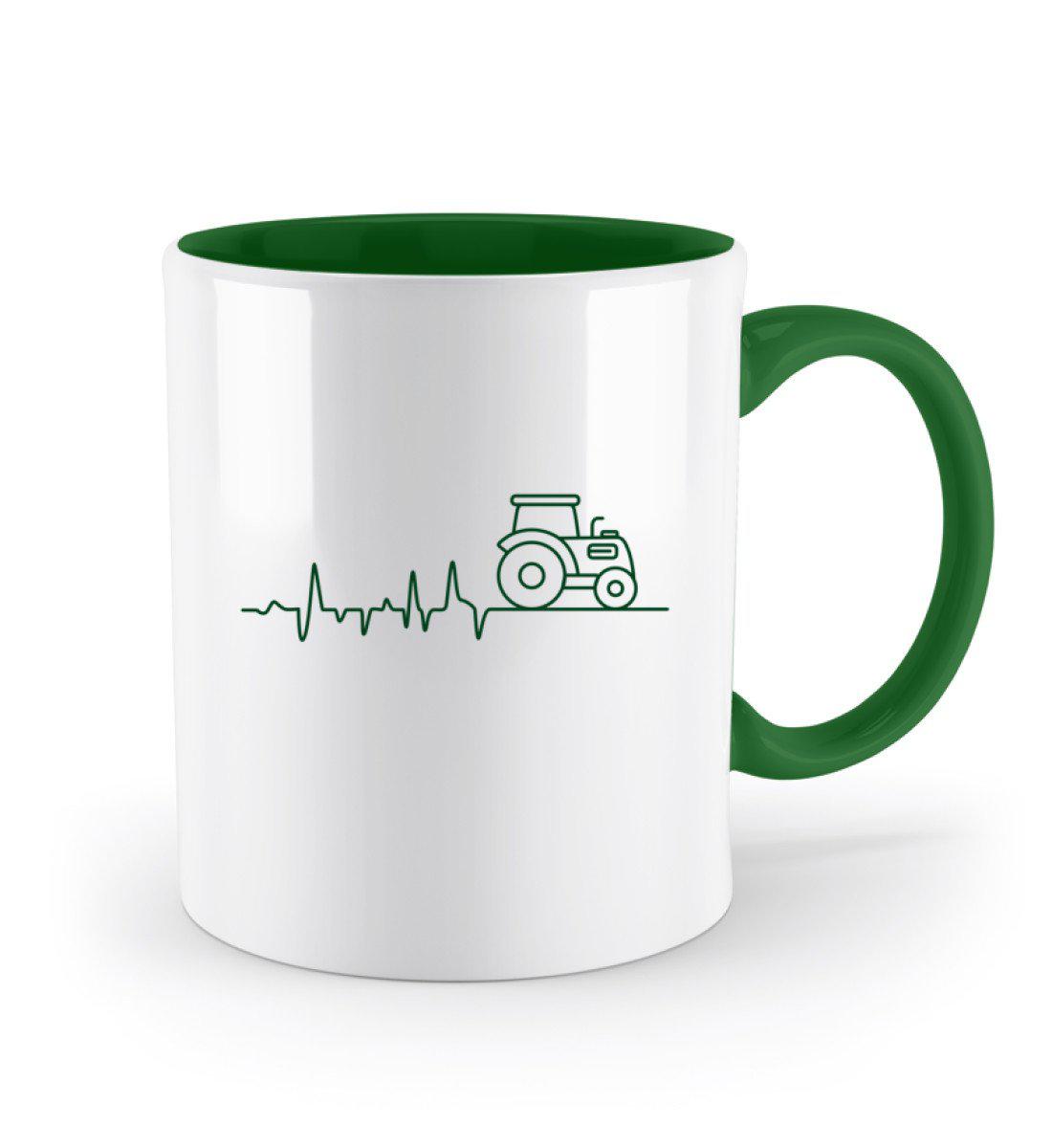 Traktor Simple heartbeat · Keramik Tasse zweifarbig-Keramik Tasse Zweifarbig-Agrarstarz