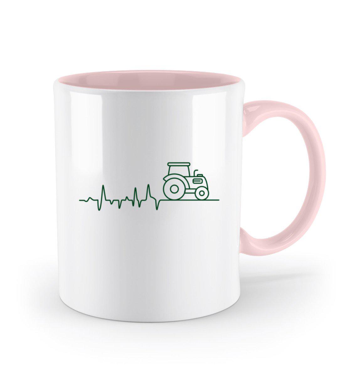 Traktor Simple heartbeat · Keramik Tasse zweifarbig-Keramik Tasse Zweifarbig-Agrarstarz