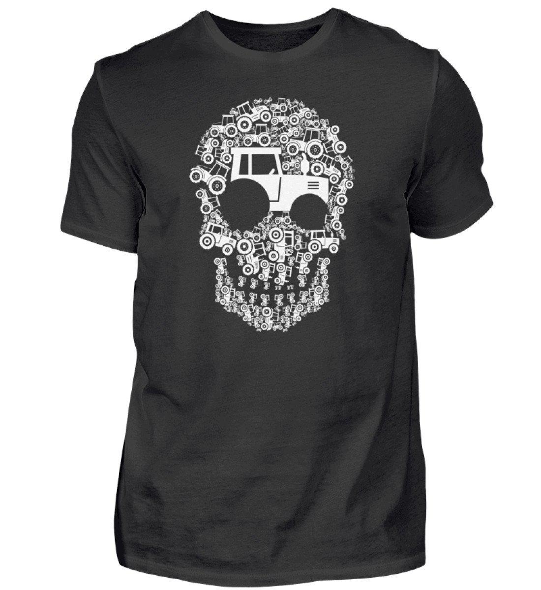 Traktor Totenkopf · Herren T-Shirt-Herren Basic T-Shirt-Black-S-Agrarstarz