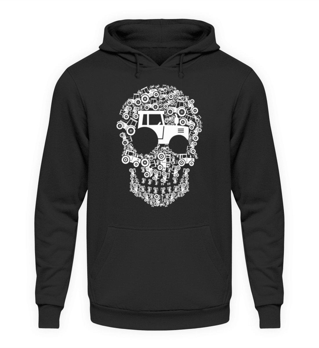 Traktor Totenkopf · Unisex Kapuzenpullover Hoodie-Unisex Hoodie-Jet Black-S-Agrarstarz