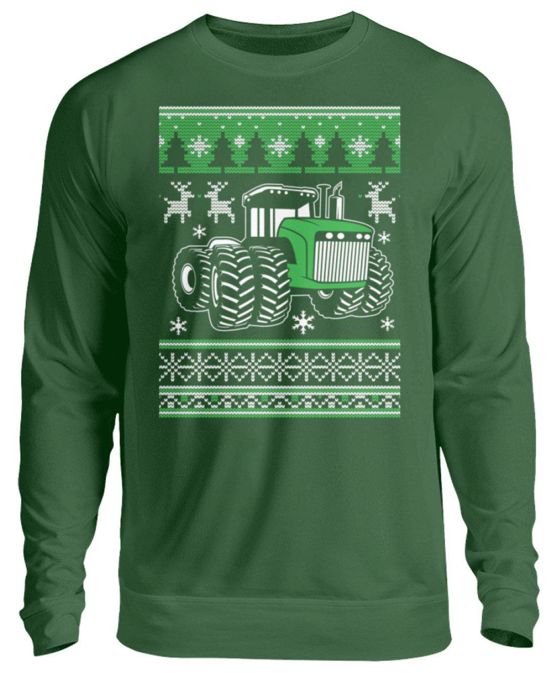 Traktor Ugly Christmas · Unisex Sweatshirt Pullover-Unisex Sweatshirt-Bottle Green-S-Agrarstarz