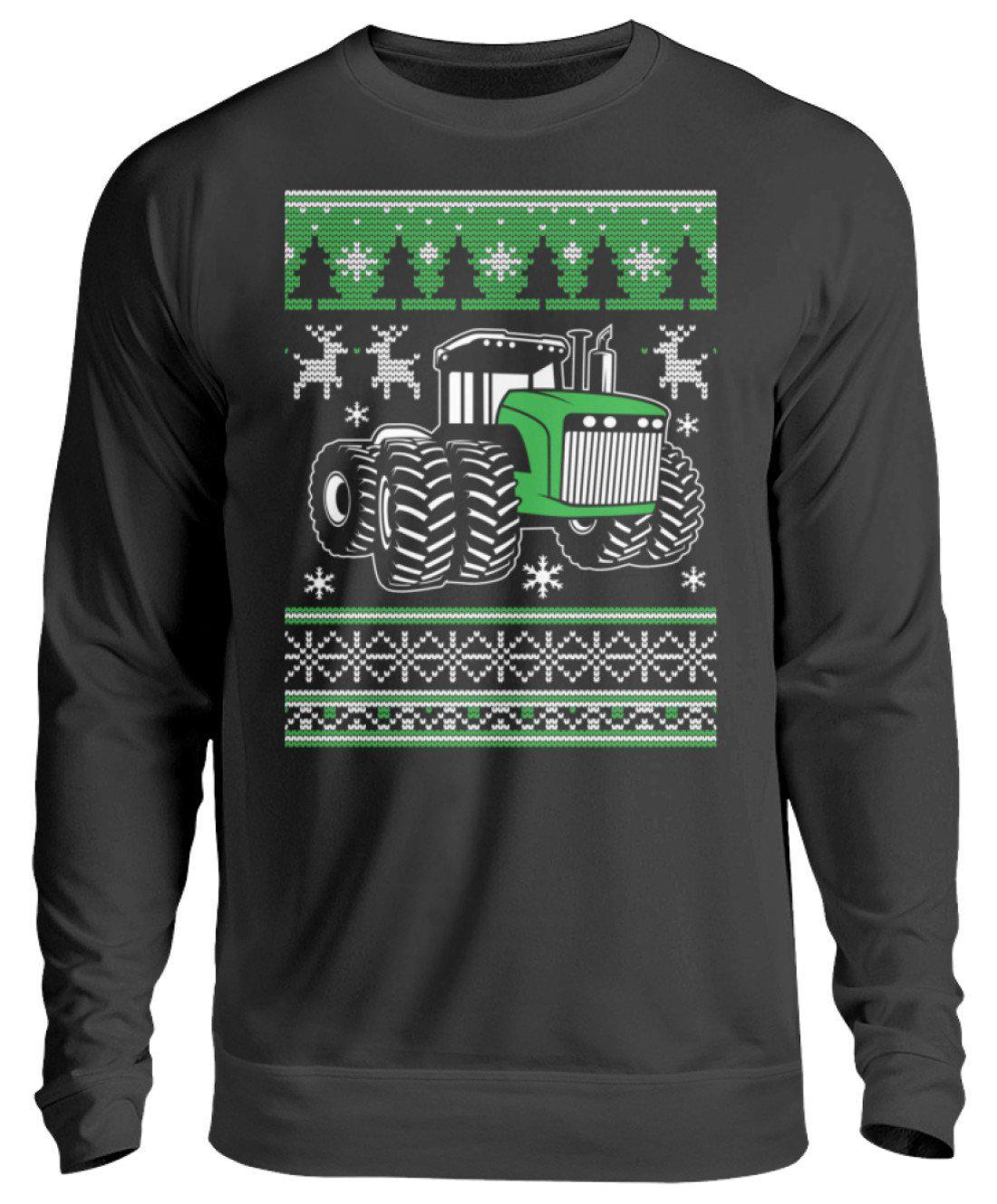 Traktor Ugly Christmas · Unisex Sweatshirt Pullover-Unisex Sweatshirt-Jet Black-S-Agrarstarz