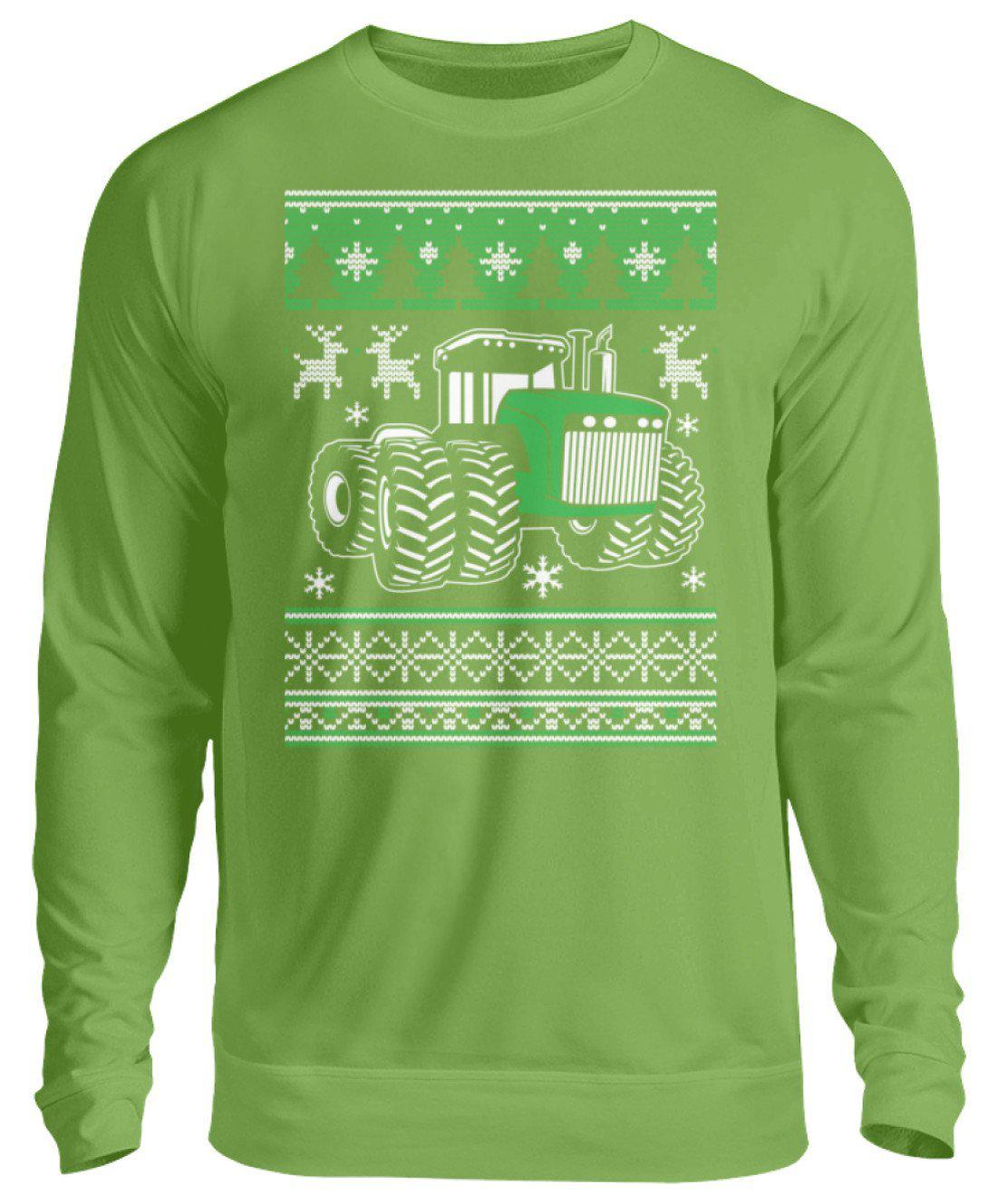 Traktor Ugly Christmas · Unisex Sweatshirt Pullover-Unisex Sweatshirt-LimeGreen-S-Agrarstarz