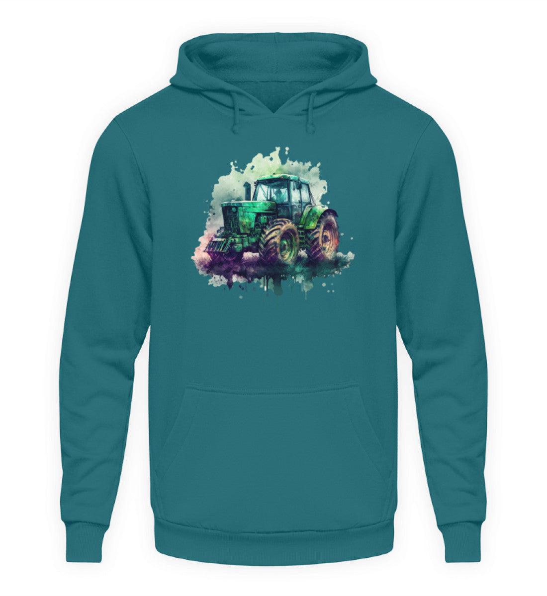 Traktor Wasserfarben 1 · Unisex Kapuzenpullover Hoodie-Unisex Hoodie-Airforce Blue-XS-Agrarstarz