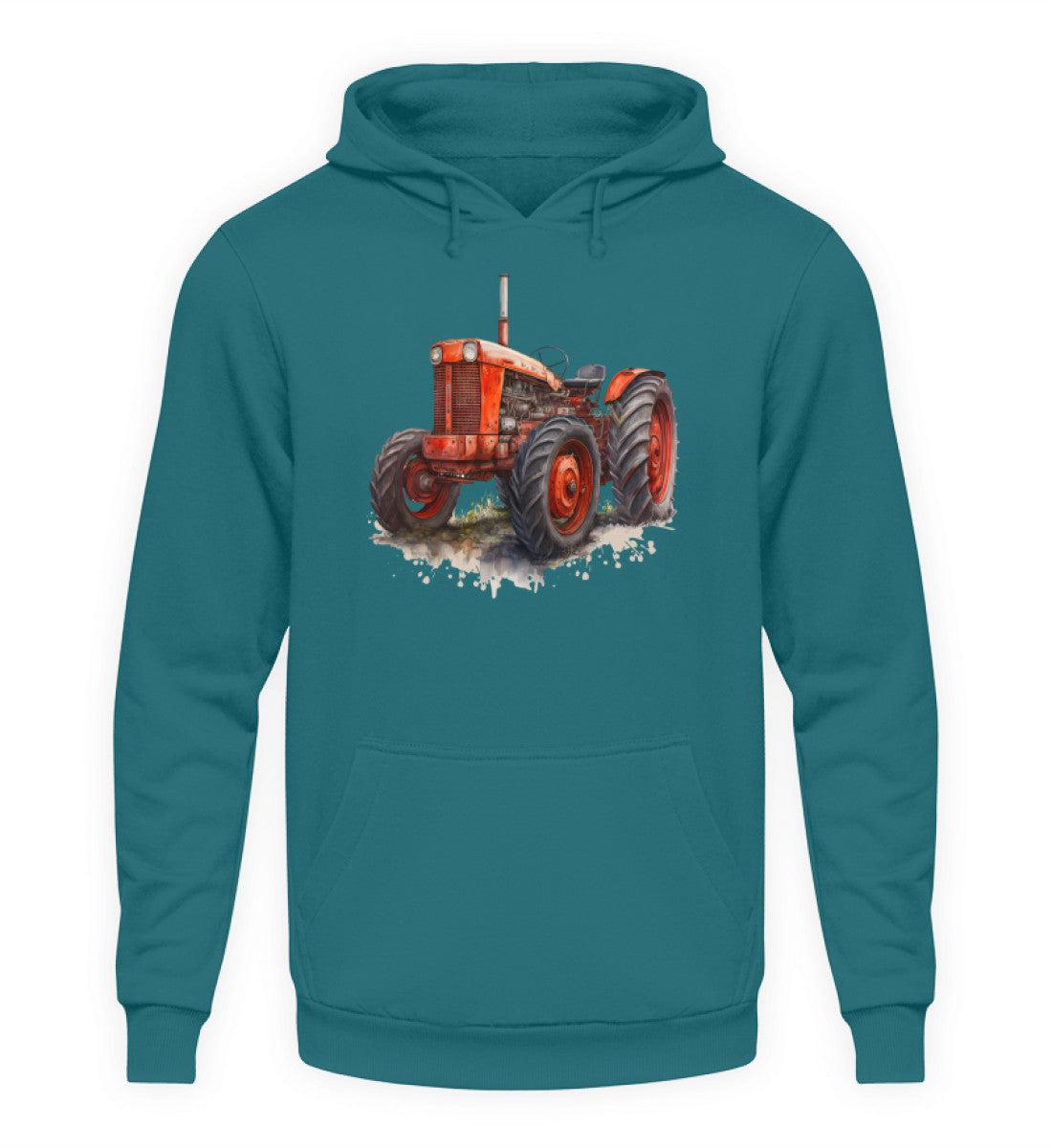 Traktor Wasserfarben 2 · Unisex Kapuzenpullover Hoodie-Unisex Hoodie-Airforce Blue-XS-Agrarstarz