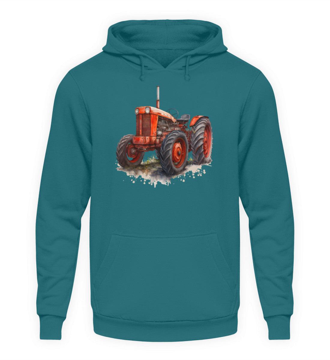 Traktor Wasserfarben 2 · Unisex Kapuzenpullover Hoodie-Unisex Hoodie-Airforce Blue-XS-Agrarstarz