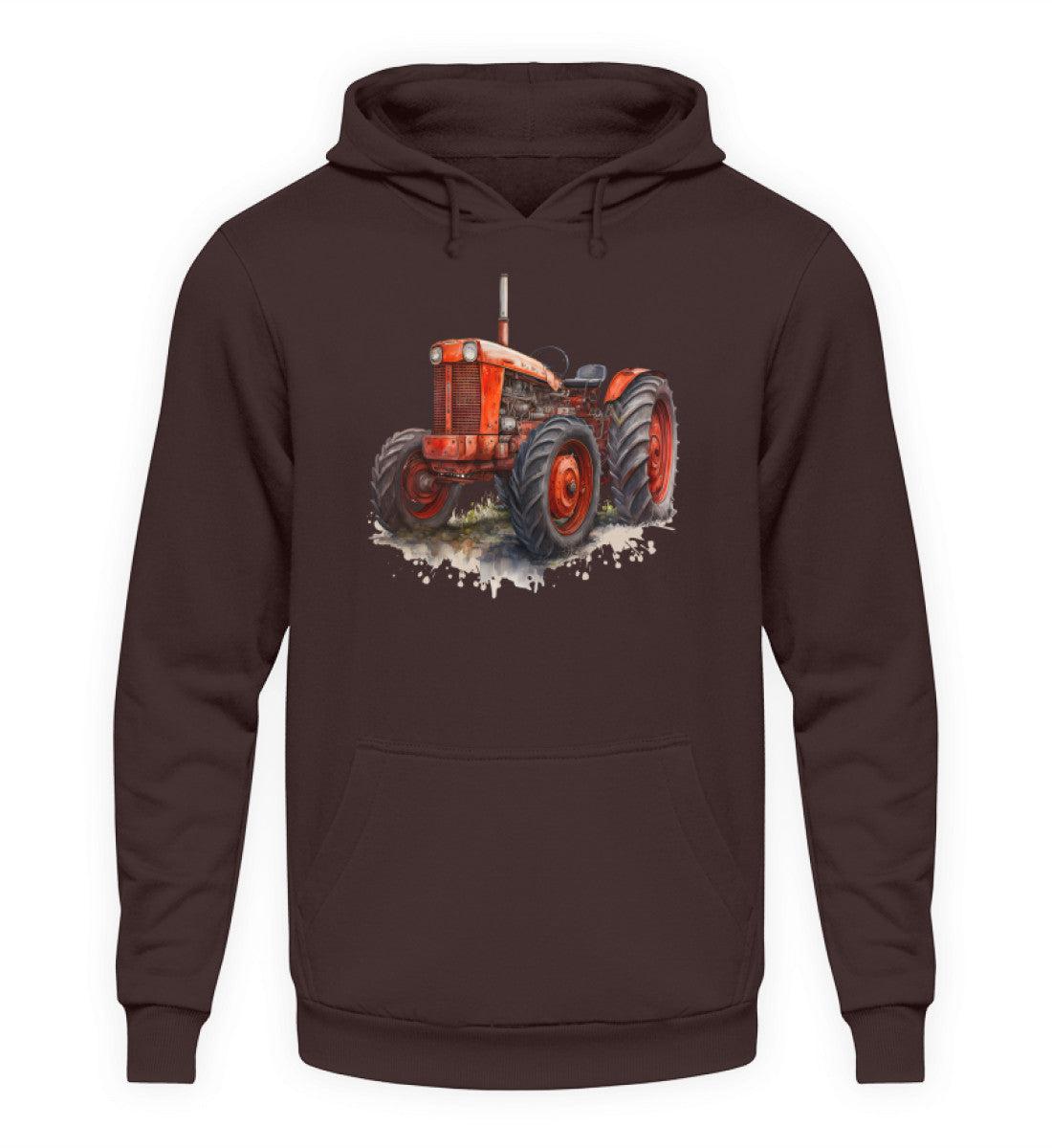 Traktor Wasserfarben 2 · Unisex Kapuzenpullover Hoodie-Unisex Hoodie-Hot Chocolate-S-Agrarstarz