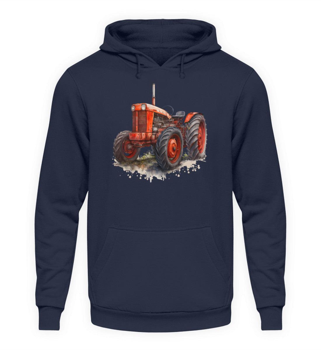 Traktor Wasserfarben 2 · Unisex Kapuzenpullover Hoodie-Unisex Hoodie-Oxford Navy-XS-Agrarstarz