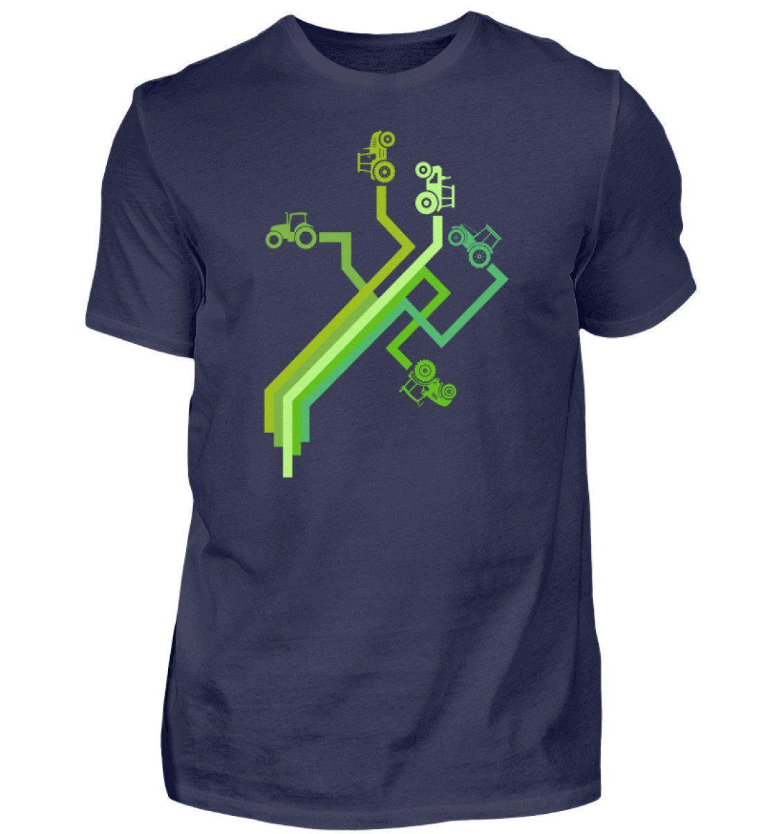 Traktor Wege · Herren T-Shirt-Herren Basic T-Shirt-Navy-S-Agrarstarz