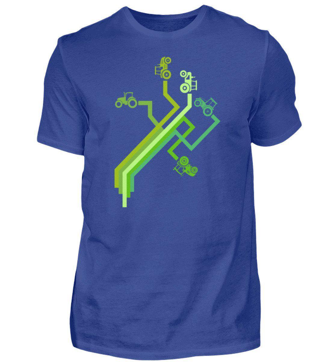 Traktor Wege · Herren T-Shirt-Herren Basic T-Shirt-Royal Blue-S-Agrarstarz
