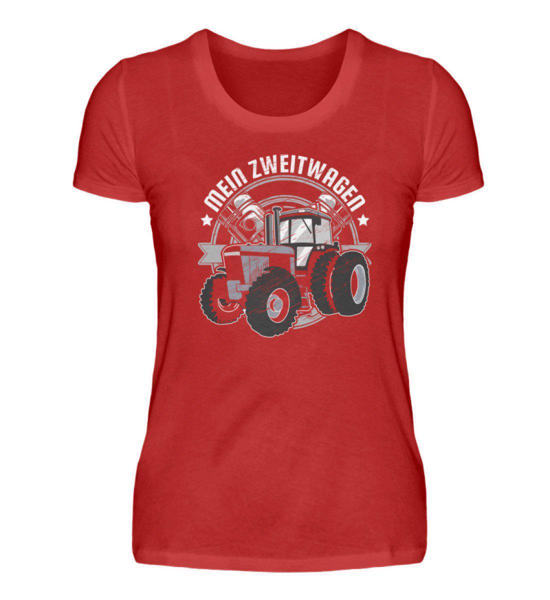 Traktor Zweitwagen · Damen T-Shirt-Damen Basic T-Shirt-Red-S-Agrarstarz