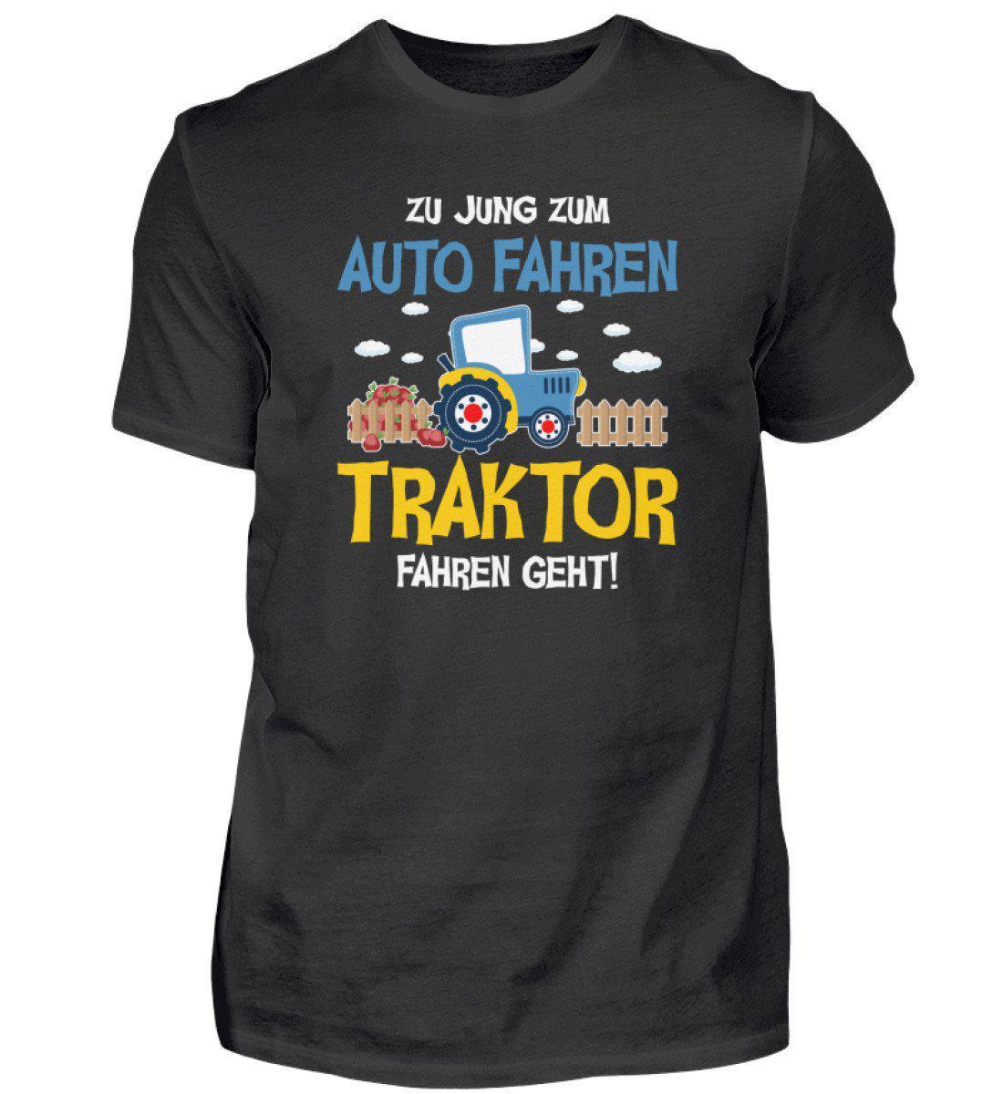 Traktor fahren geht · Herren T-Shirt-Herren Basic T-Shirt-Black-S-Agrarstarz