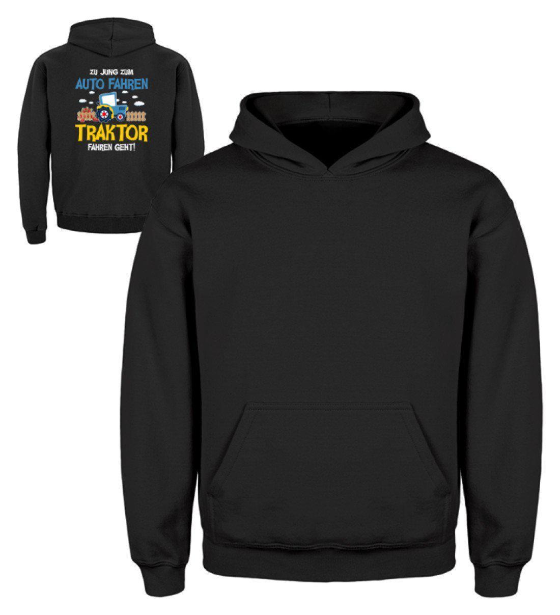 Traktor fahren geht · Kinder Kapuzenpullover Hoodie-Kinder Hoodie-Jet Black-3/4 (98/104)-Agrarstarz