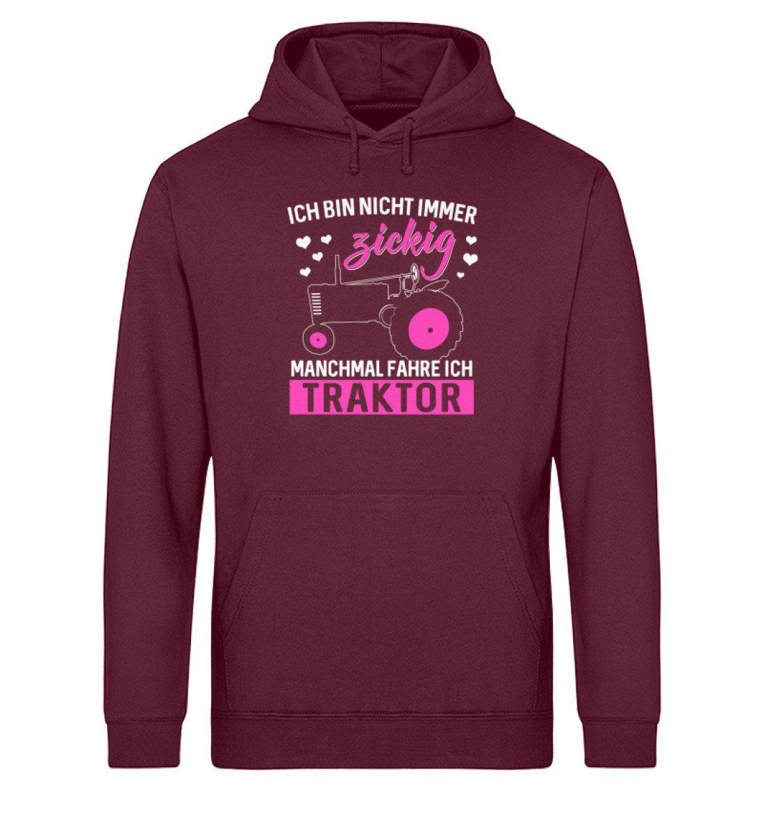 Traktor fahren zickig · Unisex Organic Hoodie-Drummer Hoodie ST/ST-Burgundy-XS-Agrarstarz