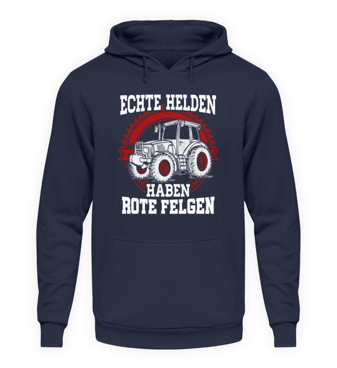 Traktor rote Felgen · Unisex Kapuzenpullover Hoodie-Unisex Hoodie-Oxford Navy-L-Agrarstarz