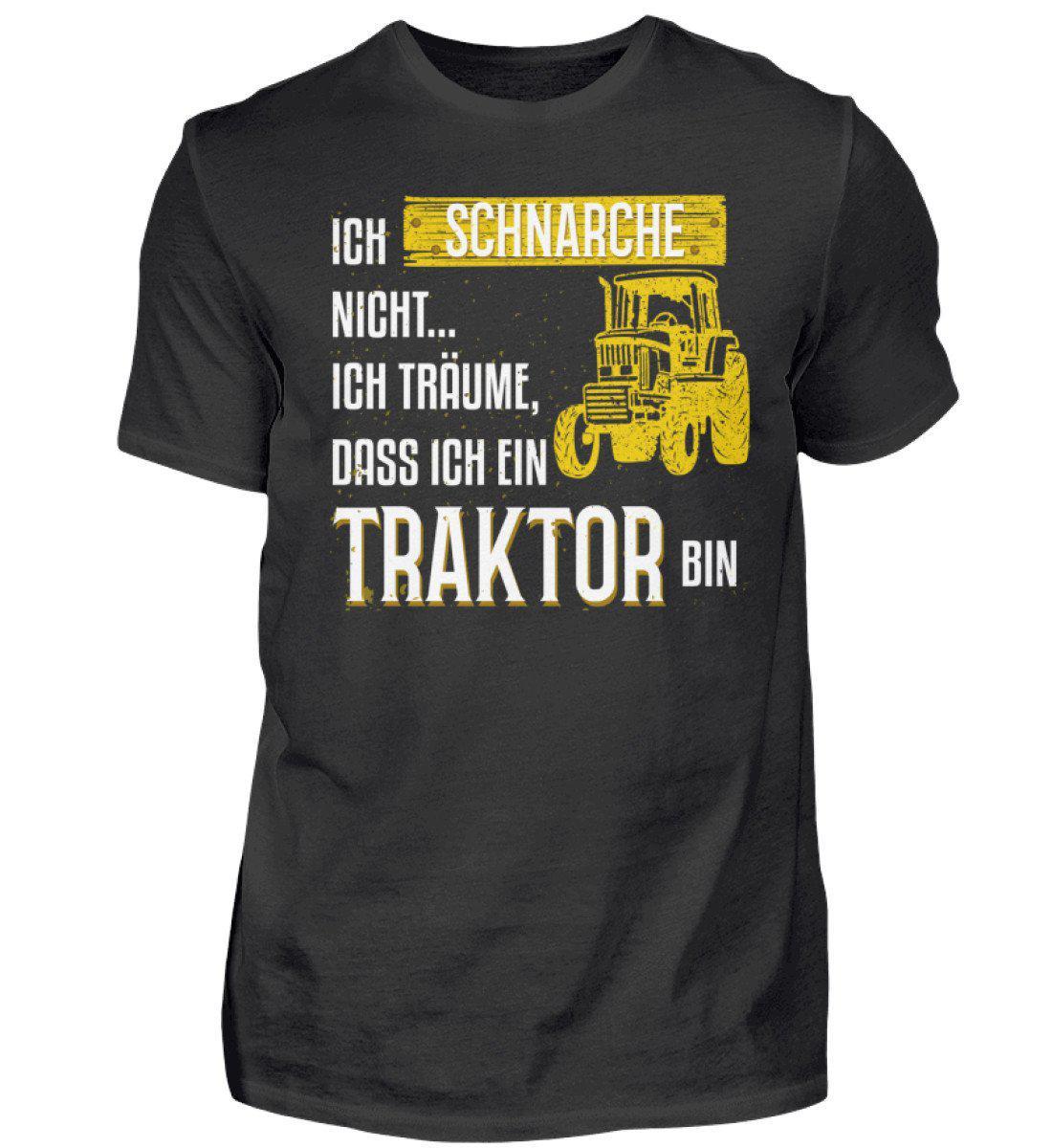 Traktor schnarche 1 · Herren T-Shirt-Herren Basic T-Shirt-Black-S-Agrarstarz