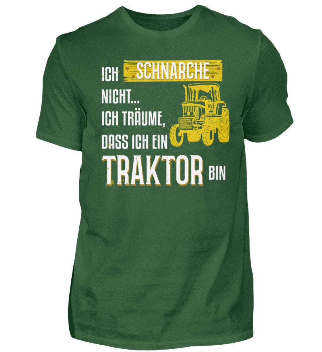Traktor schnarche 1 · Herren T-Shirt-Herren Basic T-Shirt-Bottle Green-S-Agrarstarz