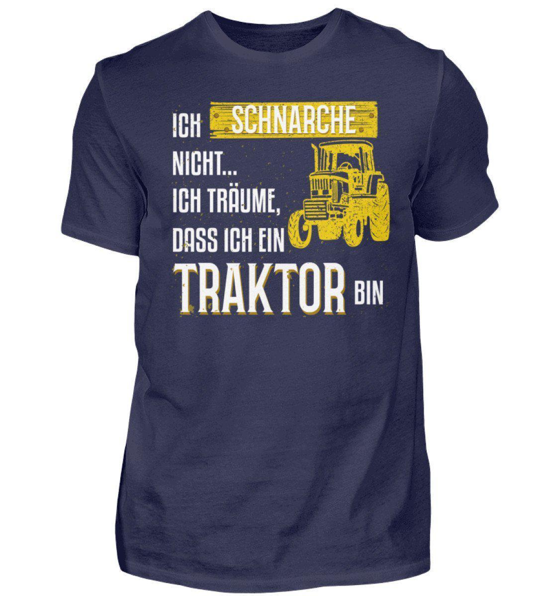 Traktor schnarche 1 · Herren T-Shirt-Herren Basic T-Shirt-Navy-S-Agrarstarz