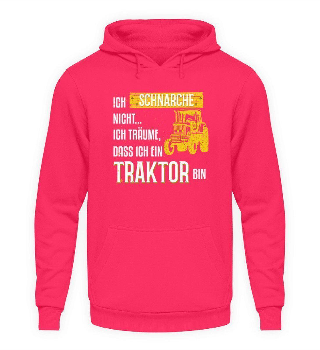 Traktor schnarche 1 · Unisex Kapuzenpullover Hoodie-Unisex Hoodie-Hot Pink-L-Agrarstarz