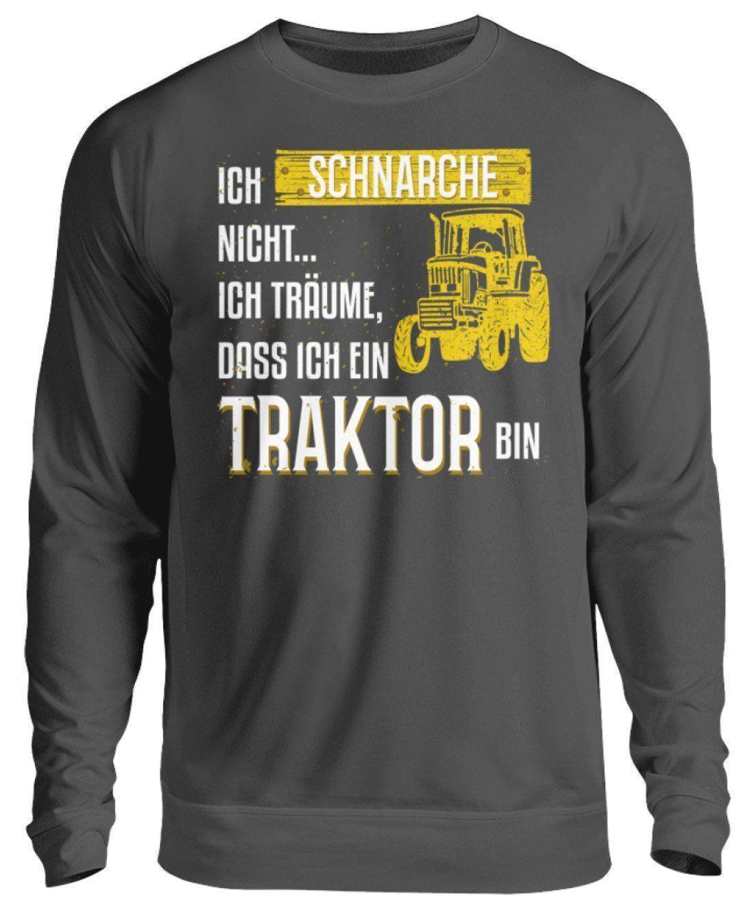Traktor schnarche 1 · Unisex Sweatshirt Pullover-Unisex Sweatshirt-Storm Grey (Solid)-S-Agrarstarz