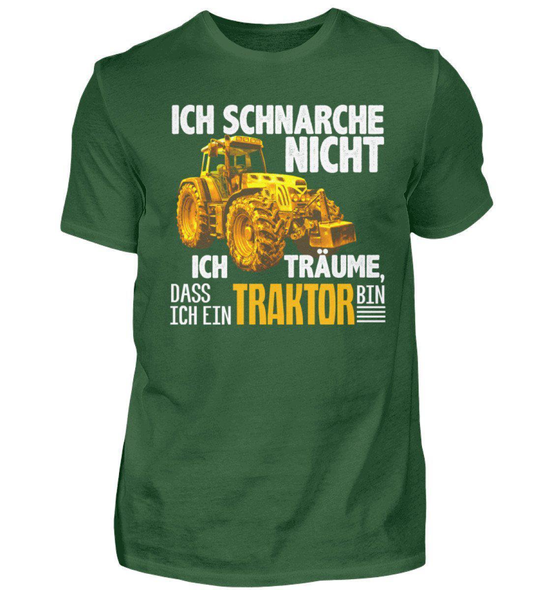 Traktor schnarche 2 · Herren T-Shirt-Herren Basic T-Shirt-Bottle Green-S-Agrarstarz