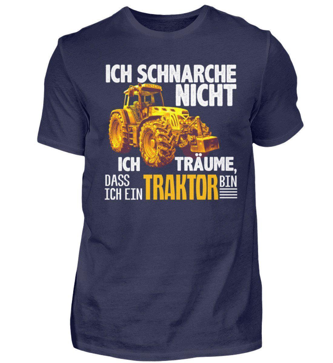 Traktor schnarche 2 · Herren T-Shirt-Herren Basic T-Shirt-Navy-S-Agrarstarz