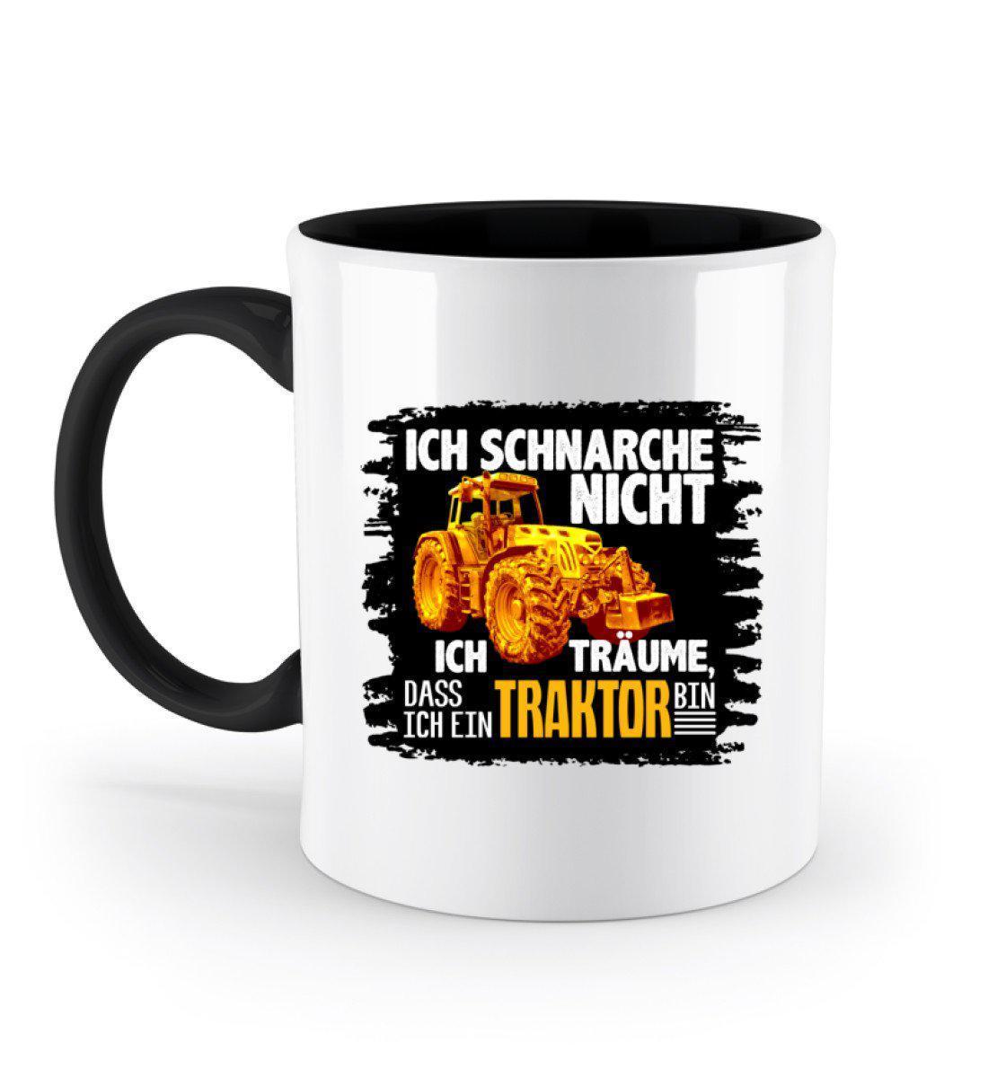 Traktor schnarche 2 · Keramik Tasse zweifarbig-Keramik Tasse Zweifarbig-Black-330ml-Agrarstarz