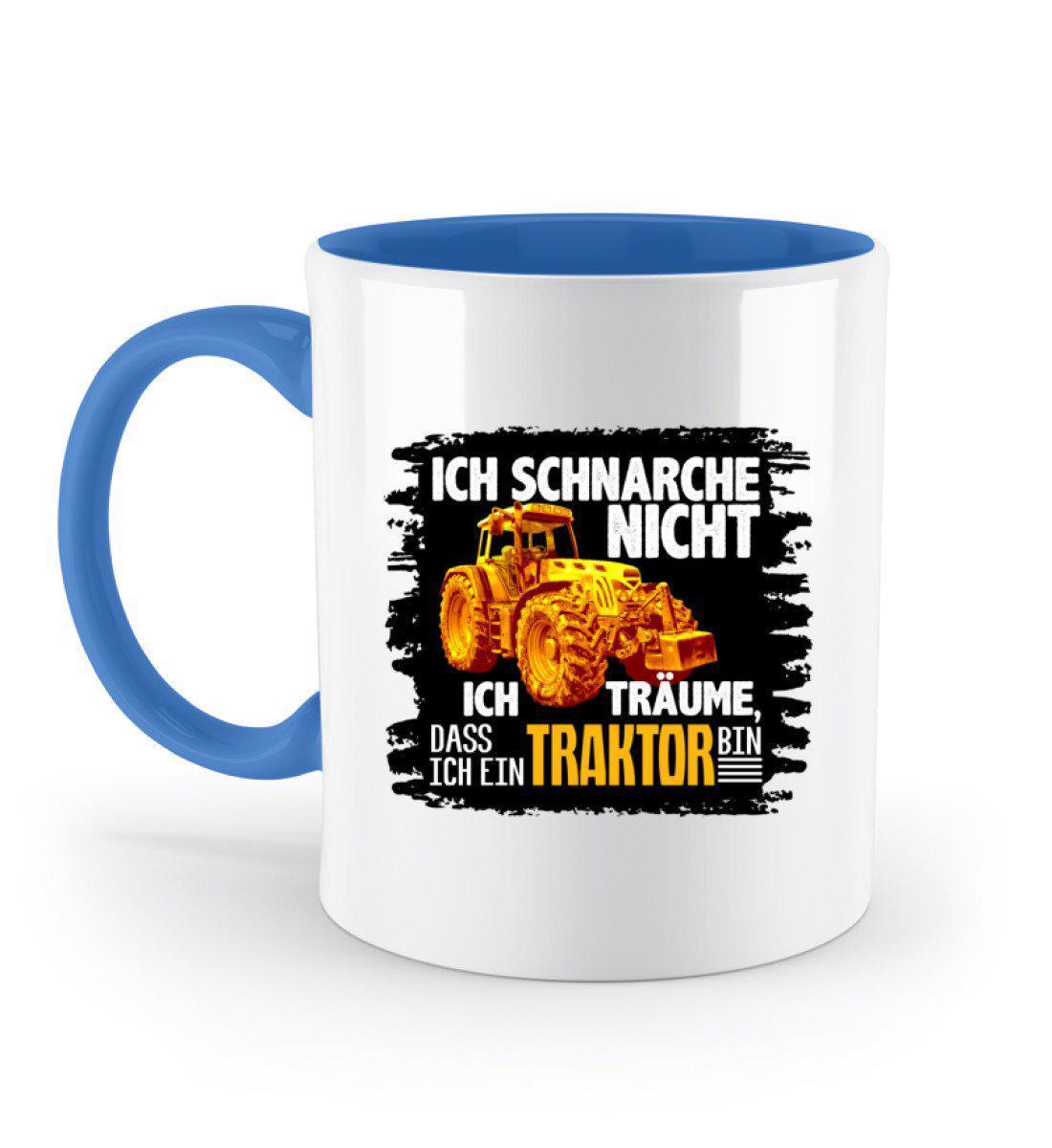 Traktor schnarche 2 · Keramik Tasse zweifarbig-Keramik Tasse Zweifarbig-Blue-330ml-Agrarstarz