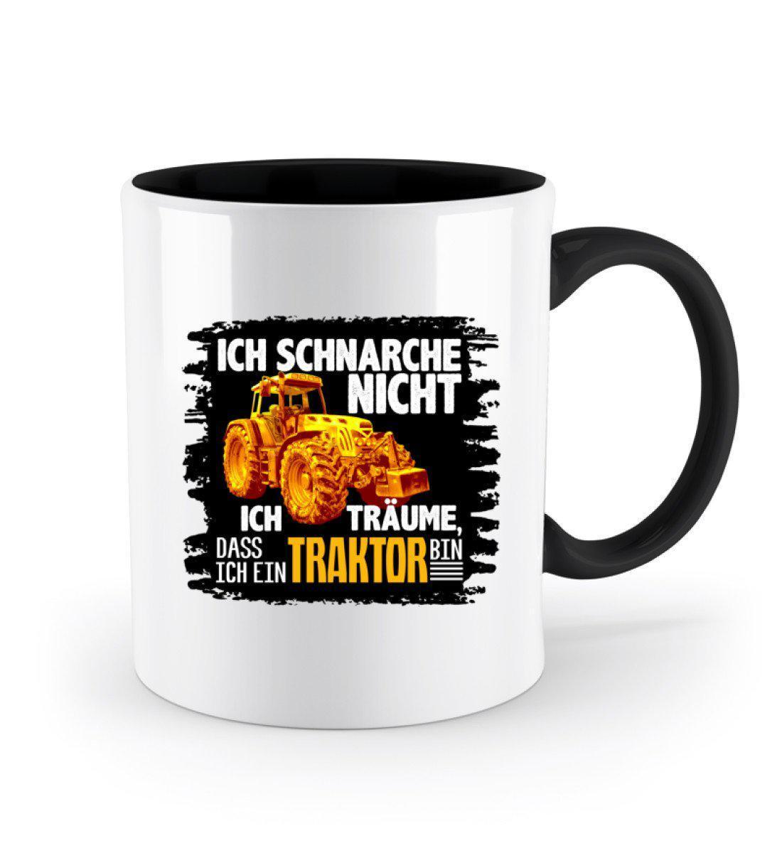 Traktor schnarche 2 · Keramik Tasse zweifarbig-Keramik Tasse Zweifarbig-Agrarstarz