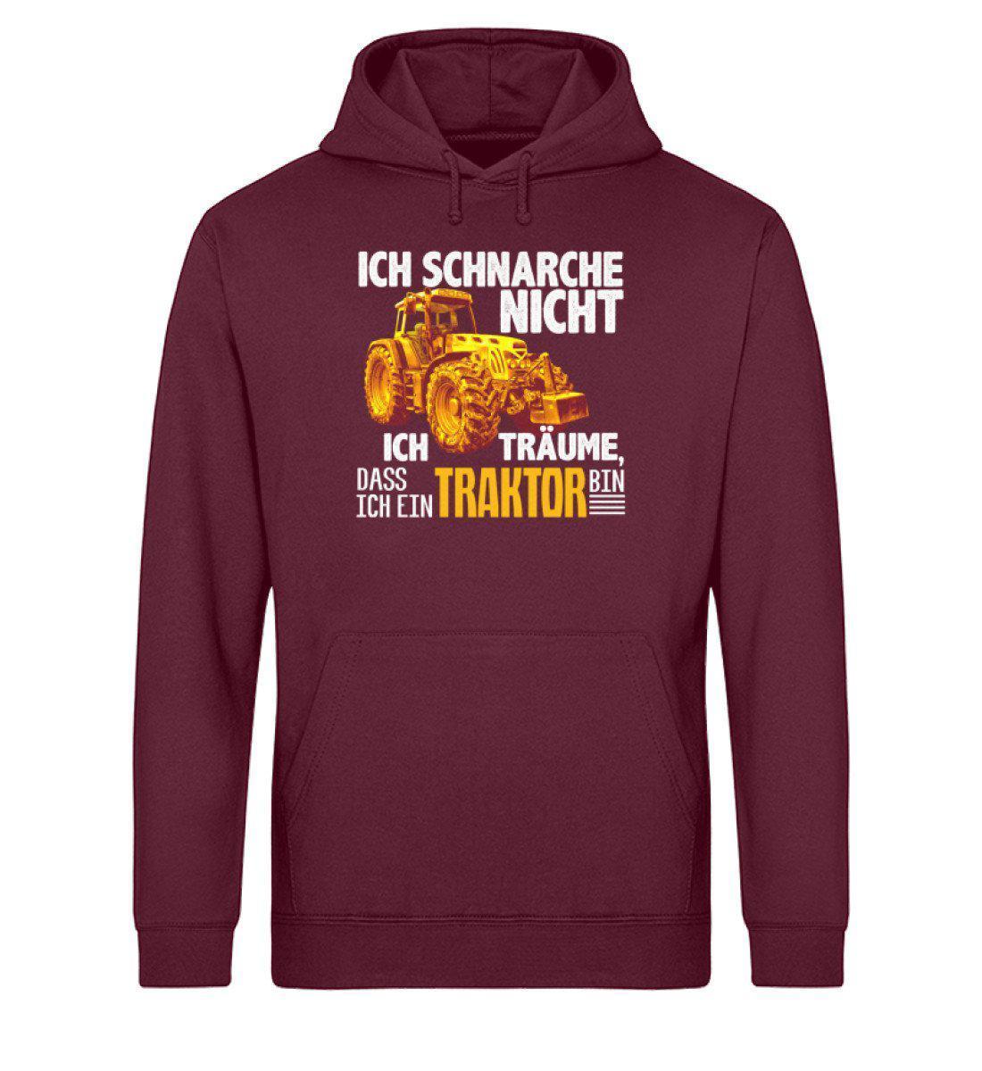 Traktor schnarche 2 · Unisex Organic Hoodie-Drummer Hoodie ST/ST-Burgundy-XS-Agrarstarz