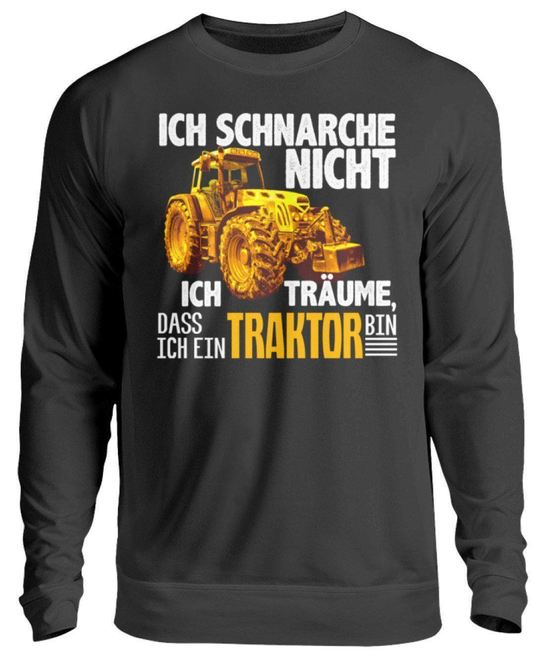 Traktor schnarche 2 · Unisex Sweatshirt Pullover-Unisex Sweatshirt-Jet Black-S-Agrarstarz