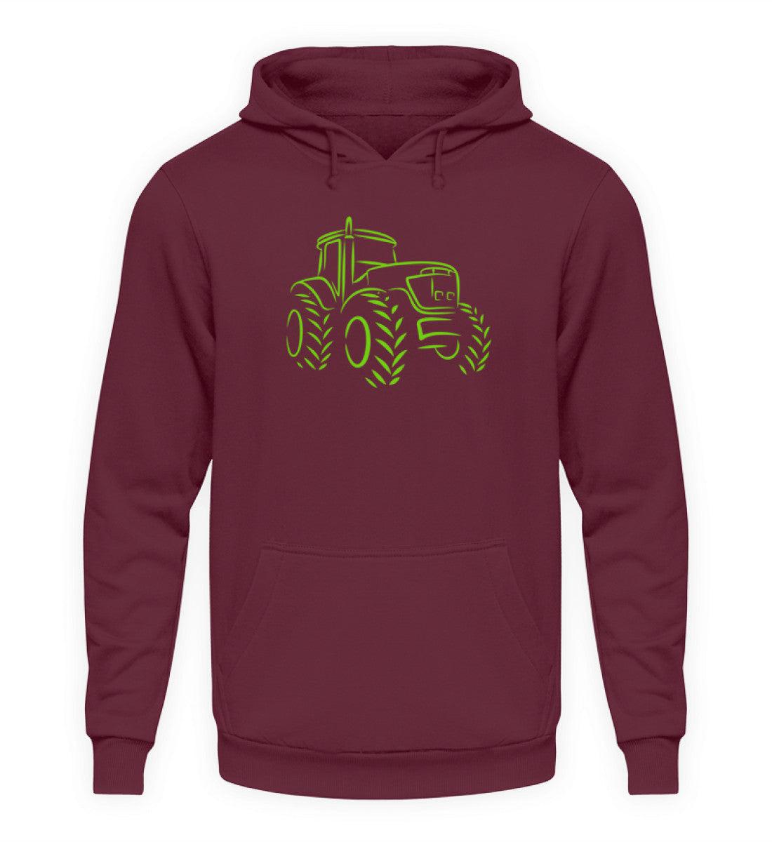Traktor symbol · Unisex Kapuzenpullover Hoodie-Unisex Hoodie-Burgundy-S-Agrarstarz