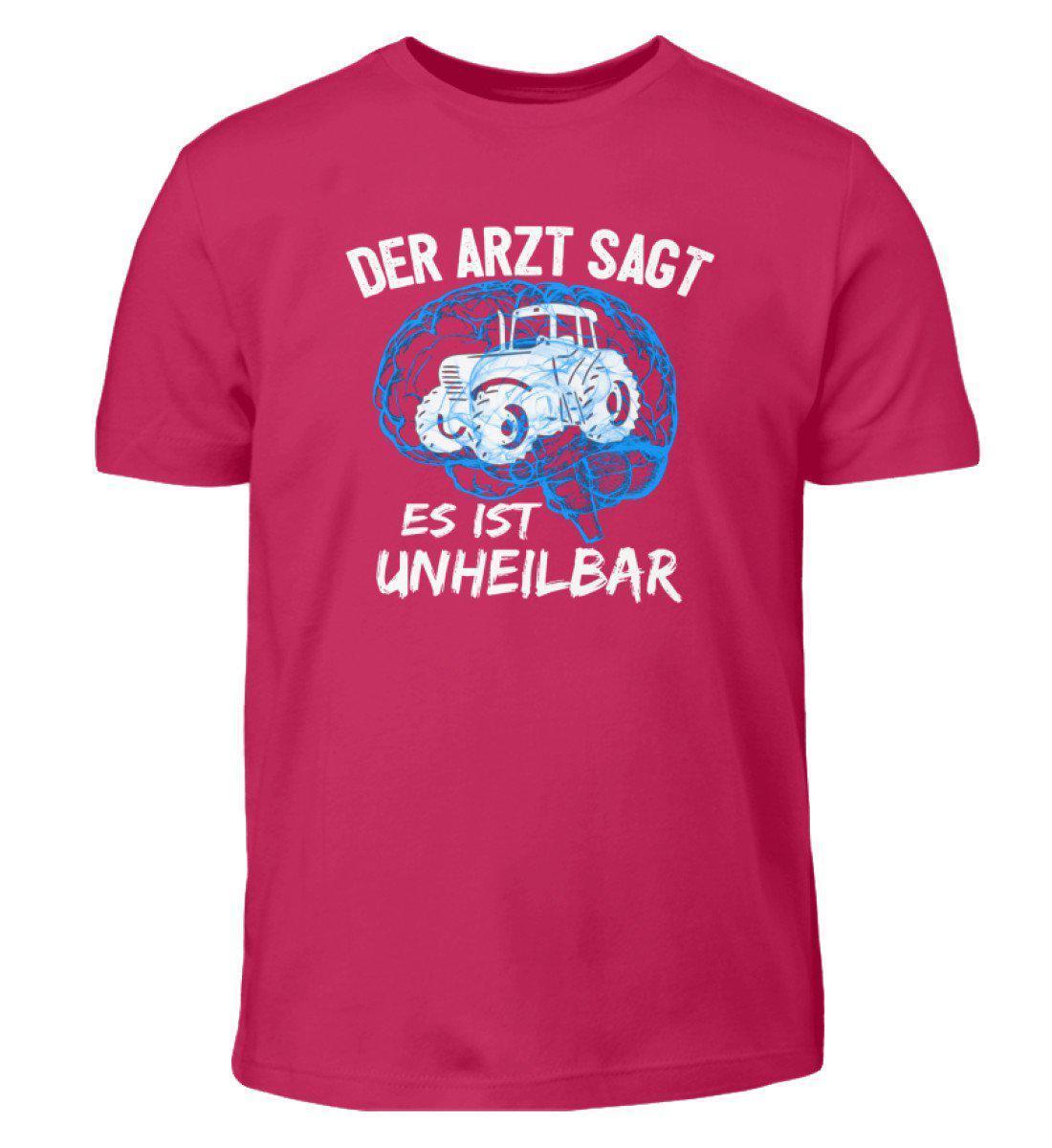 Traktor unheilbar Blau · Kinder T-Shirt-Kinder T-Shirt-Sorbet-12/14 (152/164)-Agrarstarz