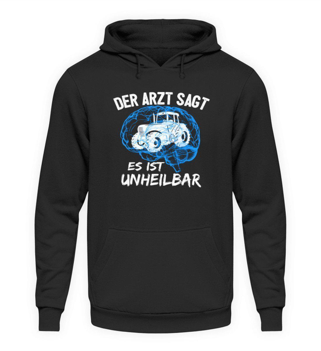 Traktor unheilbar Blau · Unisex Kapuzenpullover Hoodie-Unisex Hoodie-Jet Black-L-Agrarstarz