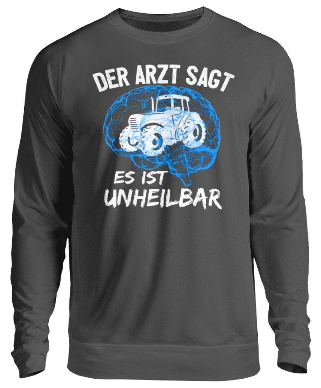 Traktor unheilbar Blau · Unisex Sweatshirt Pullover-Unisex Sweatshirt-Storm Grey (Solid)-S-Agrarstarz