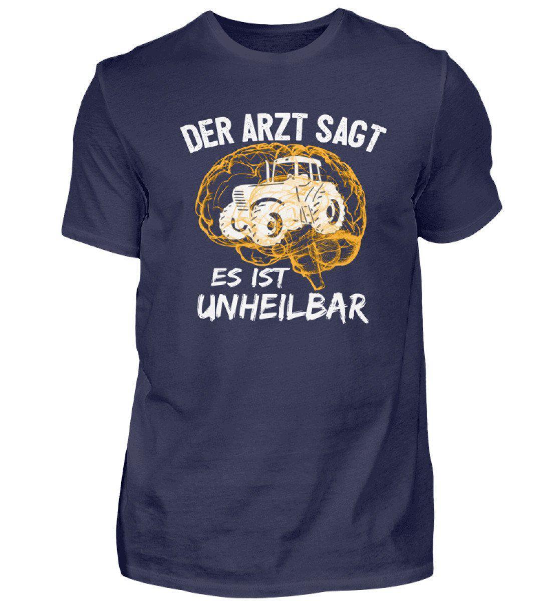 Traktor unheilbar Gelb · Herren T-Shirt-Herren Basic T-Shirt-Navy-S-Agrarstarz