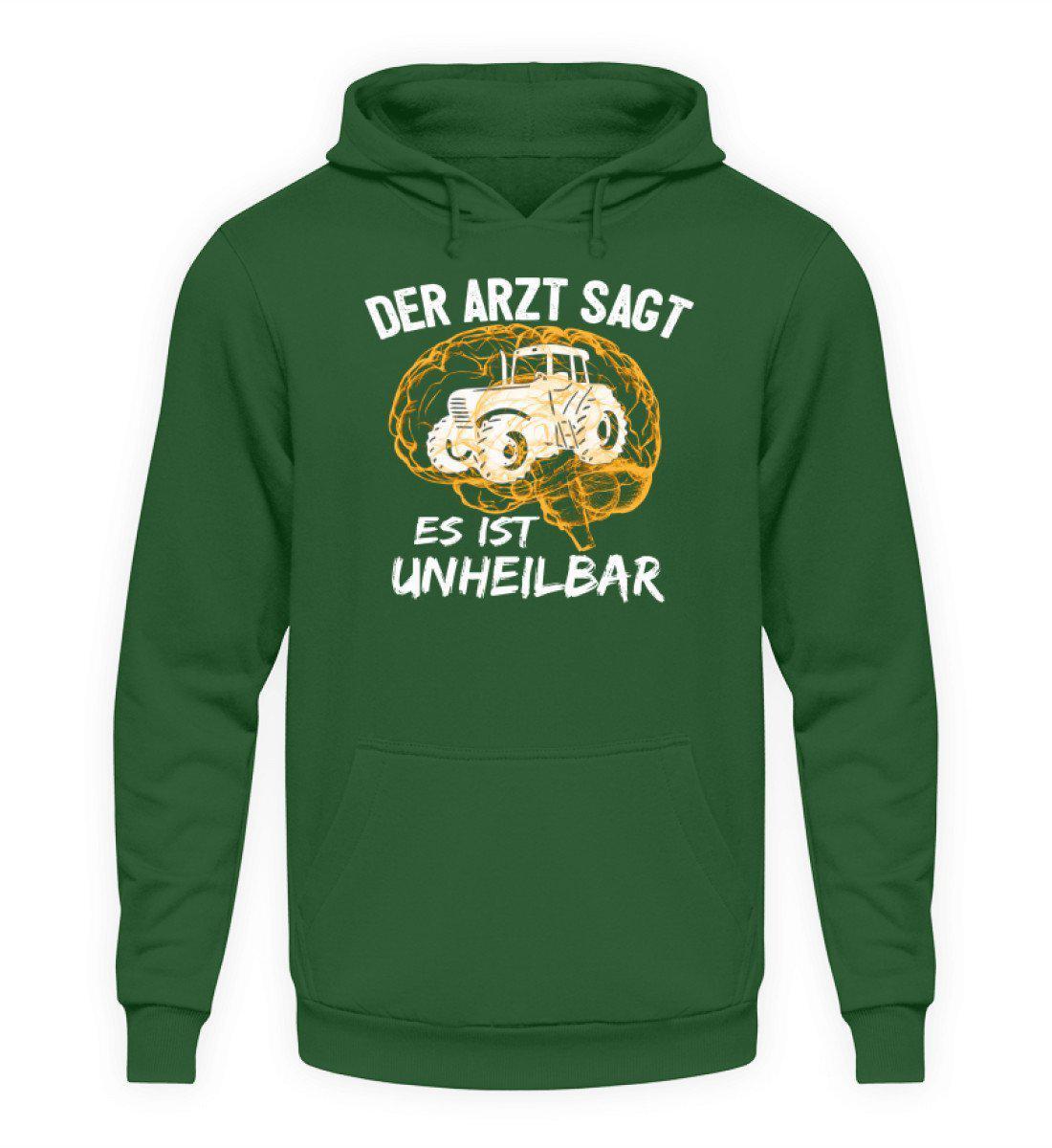 Traktor unheilbar Gelb · Unisex Kapuzenpullover Hoodie-Unisex Hoodie-Bottle Green-L-Agrarstarz