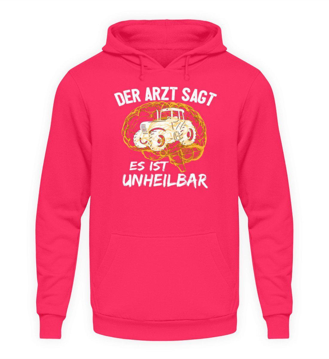 Traktor unheilbar Gelb · Unisex Kapuzenpullover Hoodie-Unisex Hoodie-Hot Pink-L-Agrarstarz