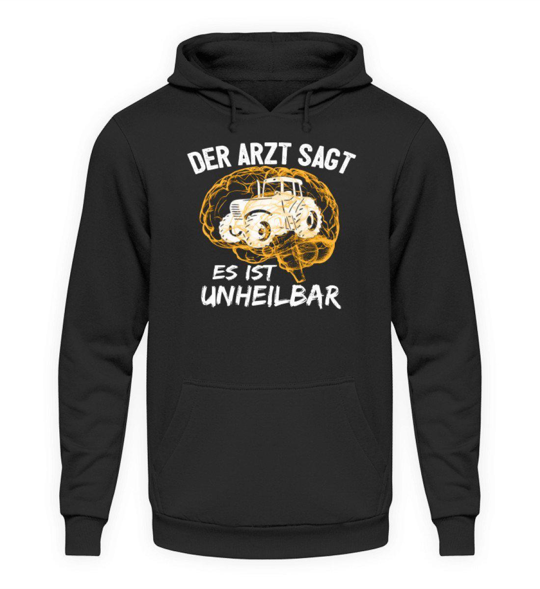 Traktor unheilbar Gelb · Unisex Kapuzenpullover Hoodie-Unisex Hoodie-Jet Black-L-Agrarstarz