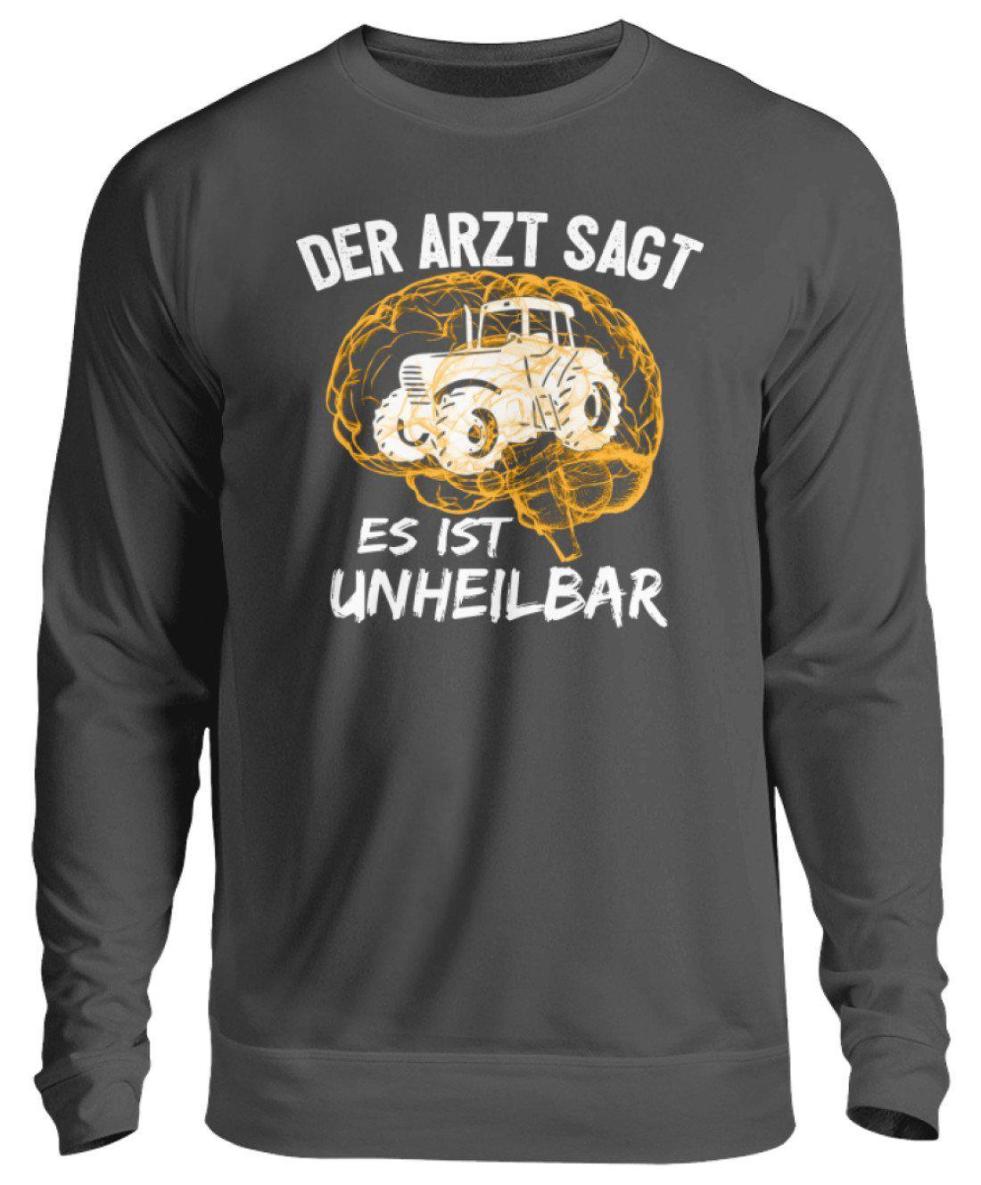 Traktor unheilbar Gelb · Unisex Sweatshirt Pullover-Unisex Sweatshirt-Storm Grey (Solid)-S-Agrarstarz