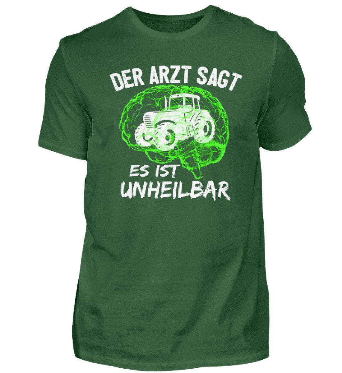 Traktor unheilbar Grün · Herren T-Shirt-Herren Basic T-Shirt-Bottle Green-S-Agrarstarz