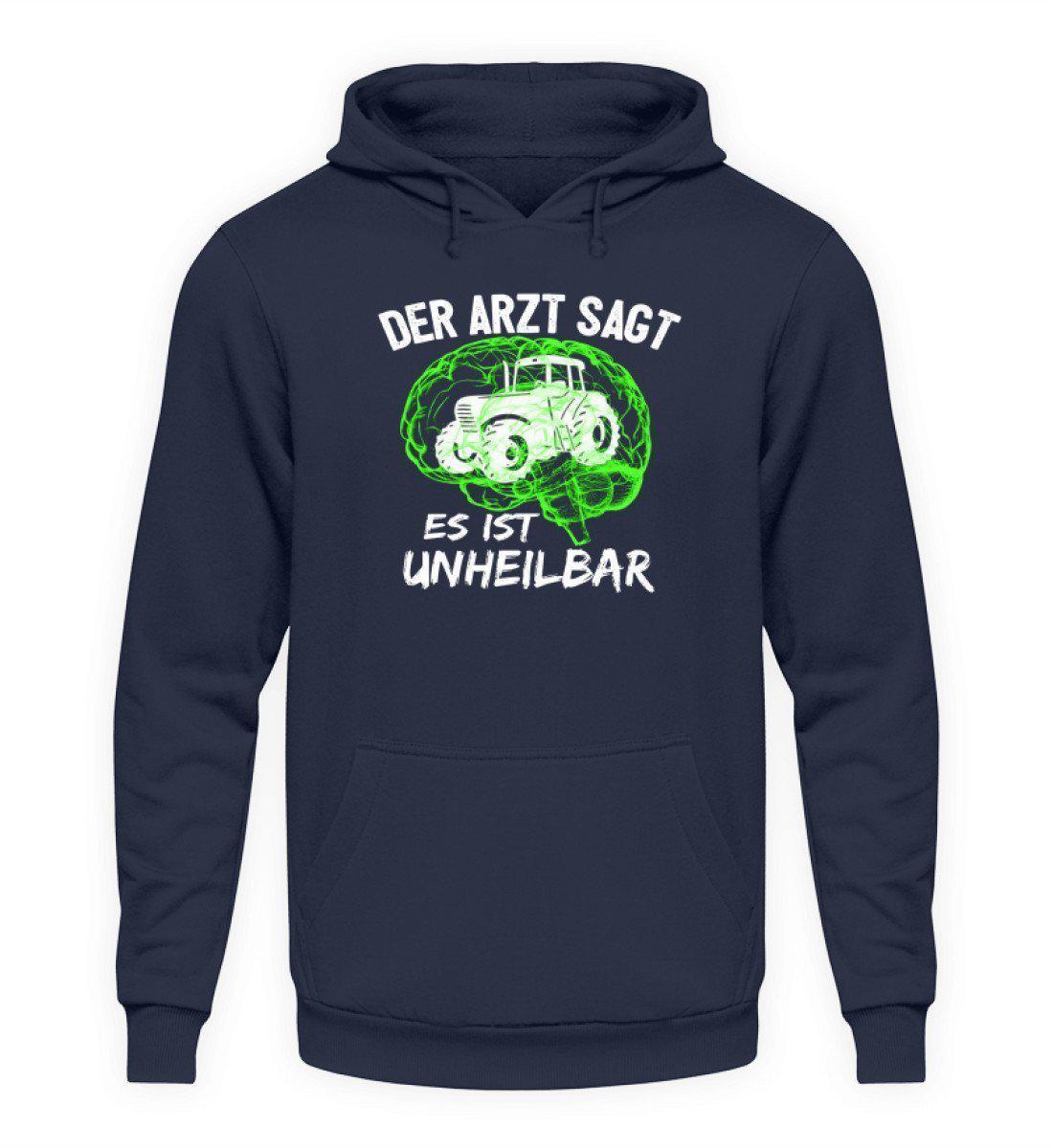 Traktor unheilbar Grün · Unisex Kapuzenpullover Hoodie-Unisex Hoodie-Oxford Navy-L-Agrarstarz