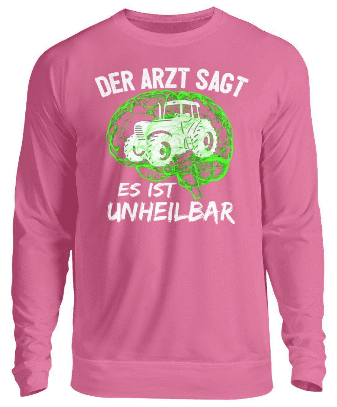 Traktor unheilbar Grün · Unisex Sweatshirt Pullover-Unisex Sweatshirt-Candyfloss Pink-S-Agrarstarz